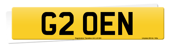 Registration number G2 OEN